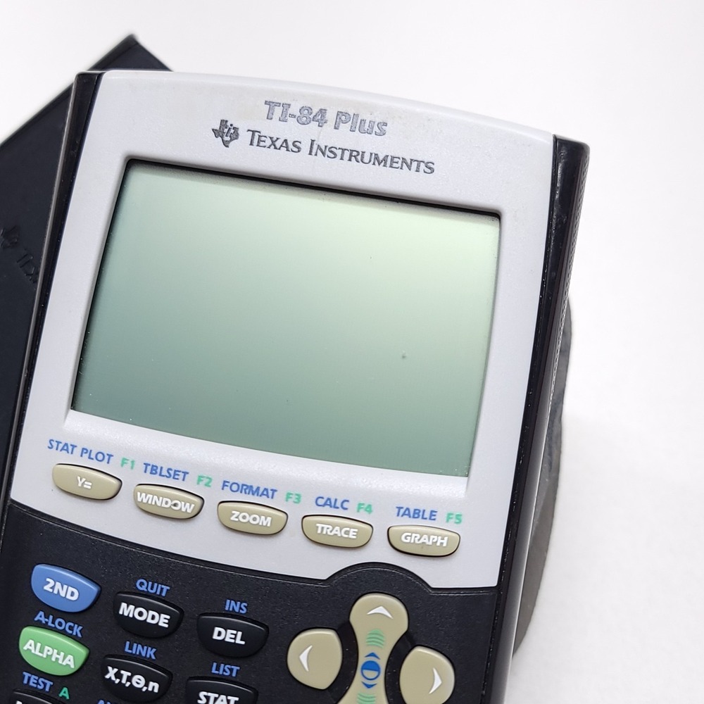 Texas Instruments TI-84 Plus Graphing Calculator Black With Cover - Picture 3 of 8
